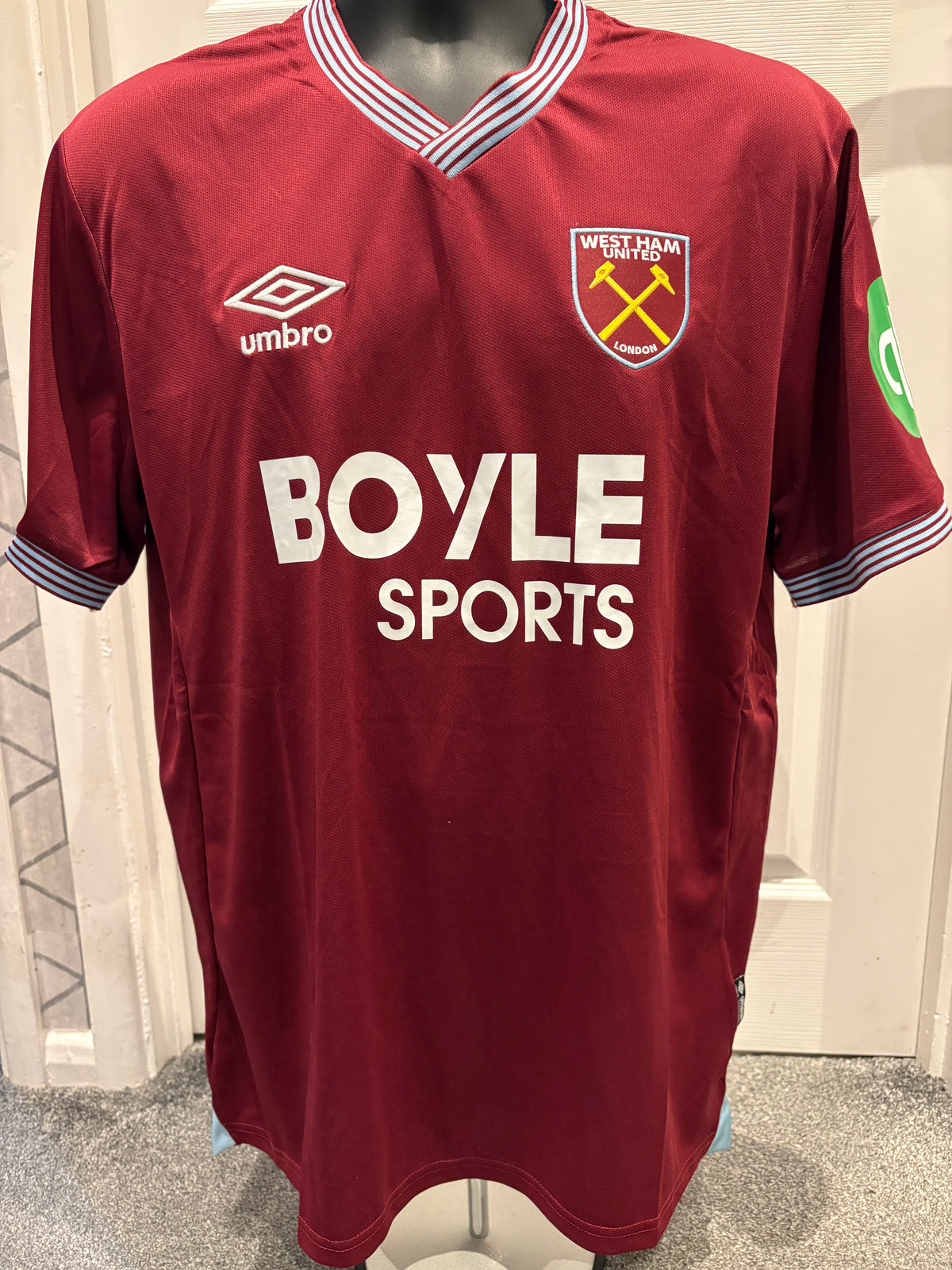 West Ham United 2025/26 Home Shirt – TATY 11 – XL – Premier League Badges