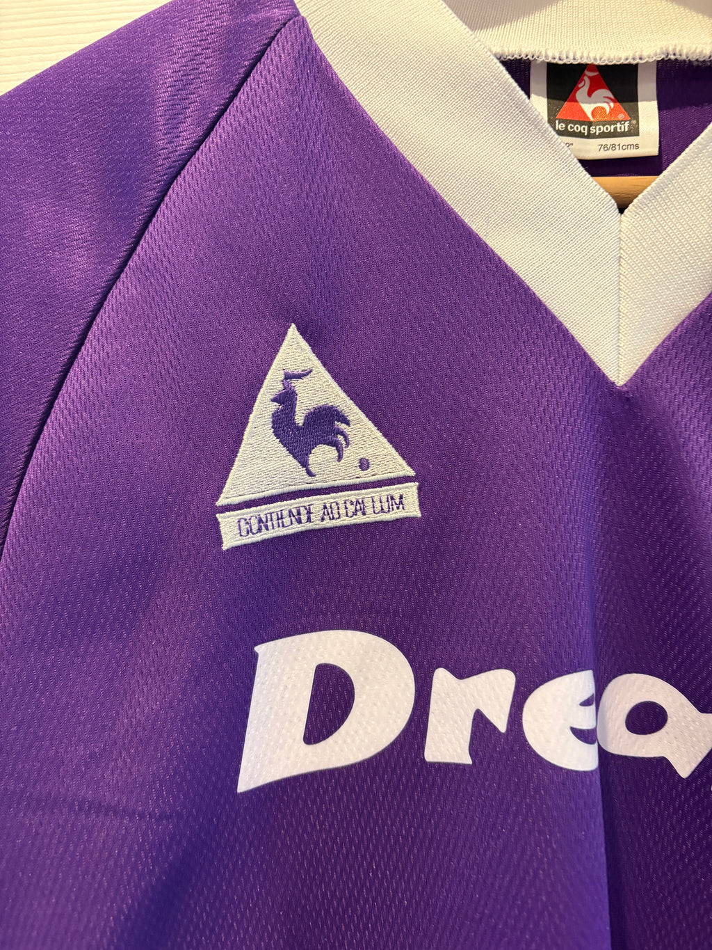 Harchester United FC Home Shirt Dream Team Sky One Le Coq Sportif Dream Inc Purple 30/32”