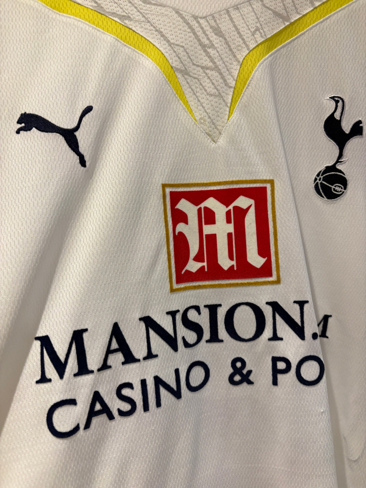 Tottenham Hotspur 2008/09 Home Shirt #18 Defoe Puma XXL Mansion.com Barclays Premier League