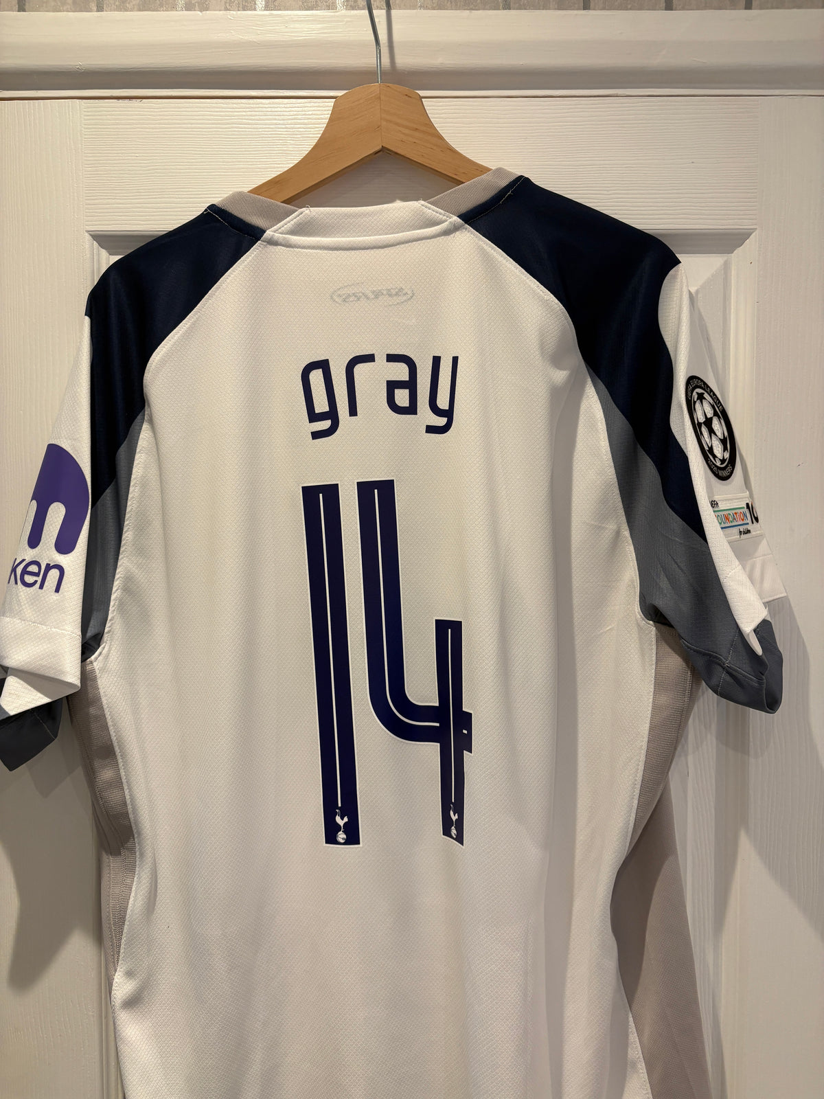 Tottenham Hotspur 2025/26 Home Shirt | Gray 14 | Nike | UEFA Europa League 2025 Winners | XL