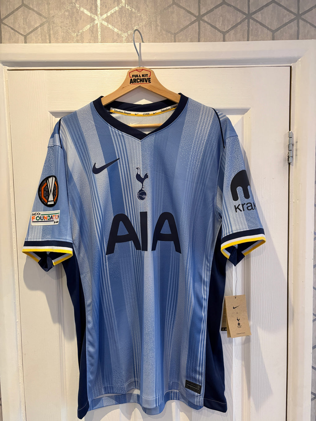 Tottenham Hotspur Away Shirt 2024/25 Solanke #19 BNWT Size L Nike Europa League