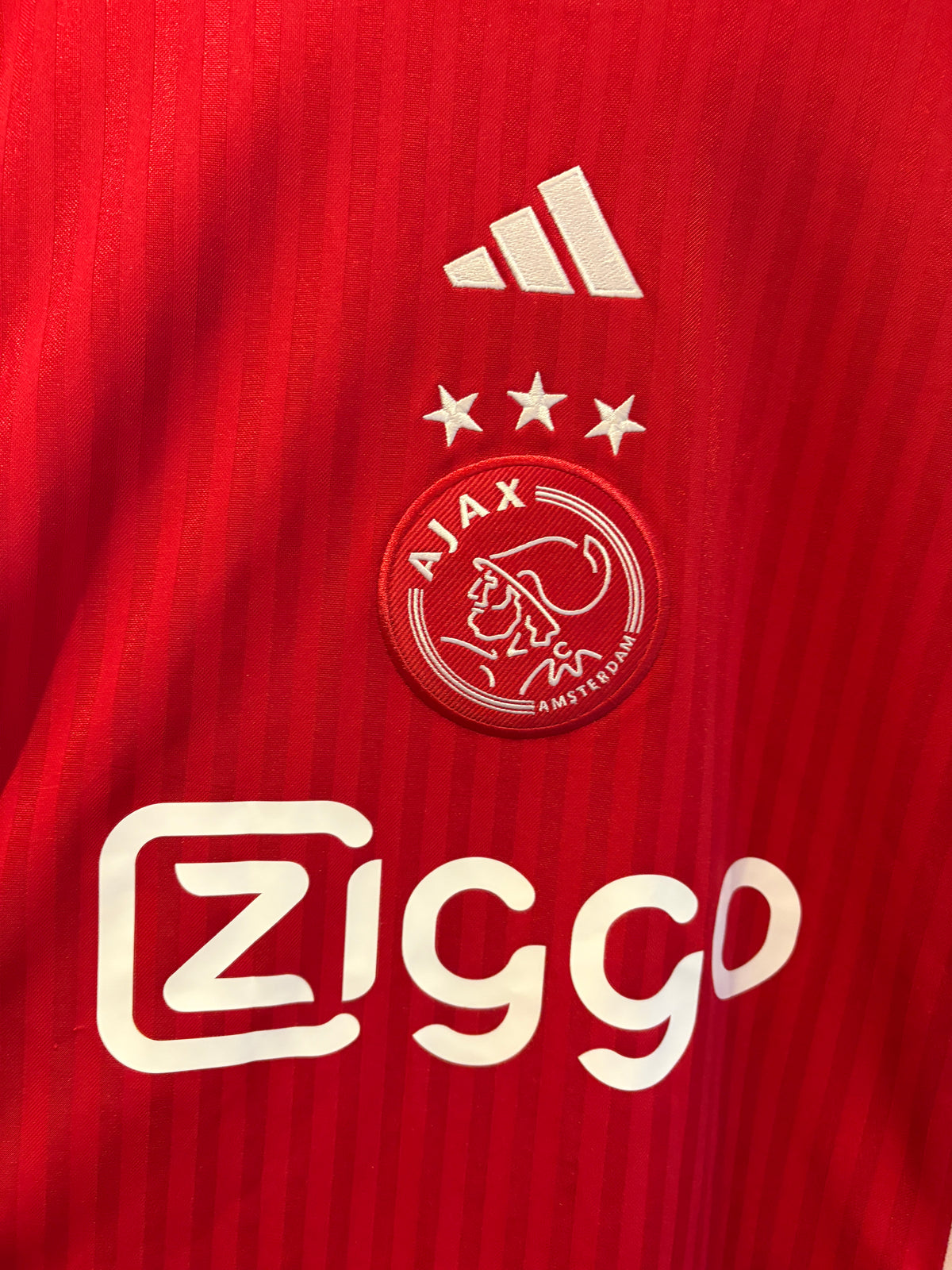 ajax amsterdam 2023/24 home shirt brobbey #9 adidas ziggo eredivisie jersey 2xl slim fit