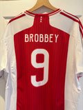 ajax amsterdam 2023/24 home shirt brobbey #9 adidas ziggo eredivisie jersey 2xl slim fit