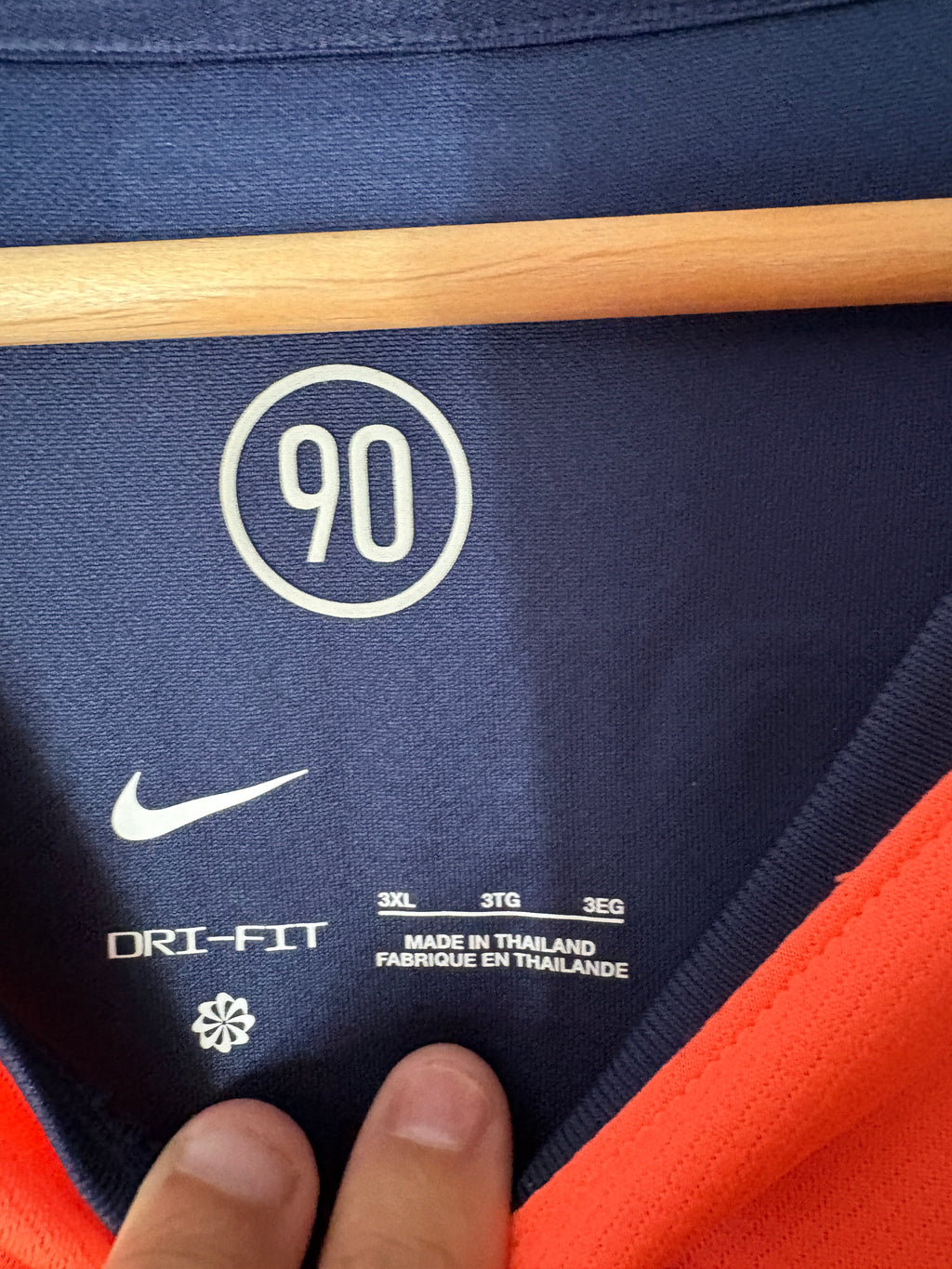 FC Barcelona 2025/26 Third Shirt Raphinha 11 Orange Nike Dri-Fit Champions League Badge Size 3XL