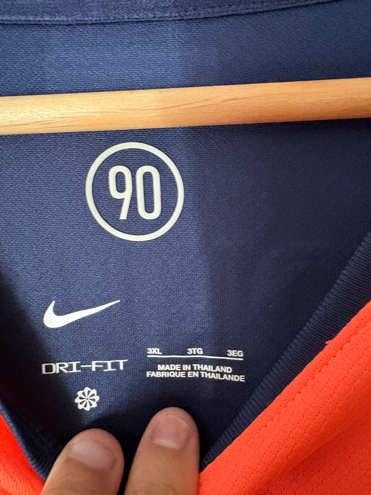 FC Barcelona 2025/26 Third Shirt Raphinha 11 Orange Nike Dri-Fit Champions League Badge Size 3XL