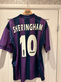 Tottenham Hotspur 1995/96 Away Shirt Sheringham 10 – Official Pony Reissue – M