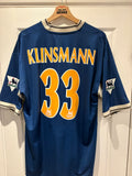 Tottenham Hotspur 1997/98 Away Shirt Klinsmann 33 – Official Pony Reissue – XL